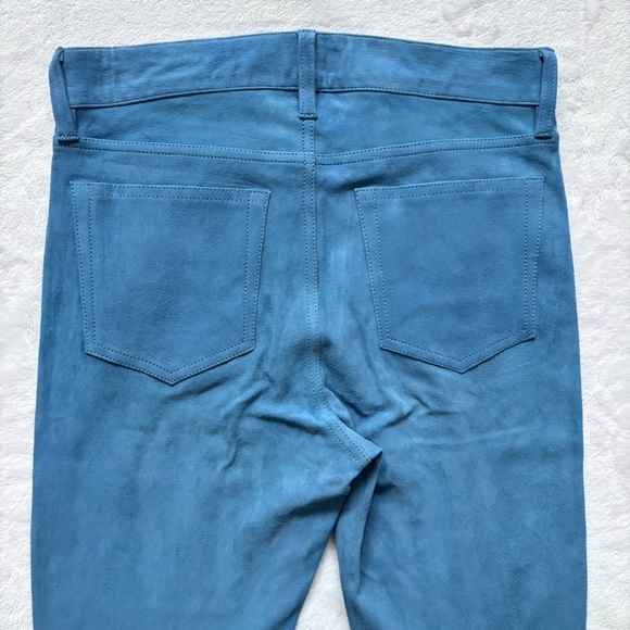 RARE! POLO RALPH LAUREN Blue Label Suede Super Flare Mid Rise Pants—NWT—6 - Picture 10 of 15